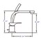 Alfi Brand Brushed Nickel Deck Mount Tub Filler and Round Hand Held Shower Head AB2703-BN - alternate 3